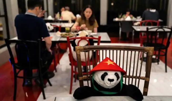 बैंकॉक के इस Restaurant में लोगों को डिनर पर कंपनी दे रहा Cute Panda, जानिए वजह