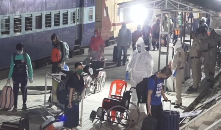 Mumbai और Goa से ऊना पहुंची ट्रेनें, 1300 हिमाचलियों की हुई घर वापसी, खिले चेहरे