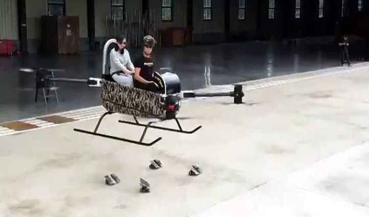 ड्रोन से बना दिया Mini Helicopter, दो लोग ले सकते हैं उड़ान का मजा