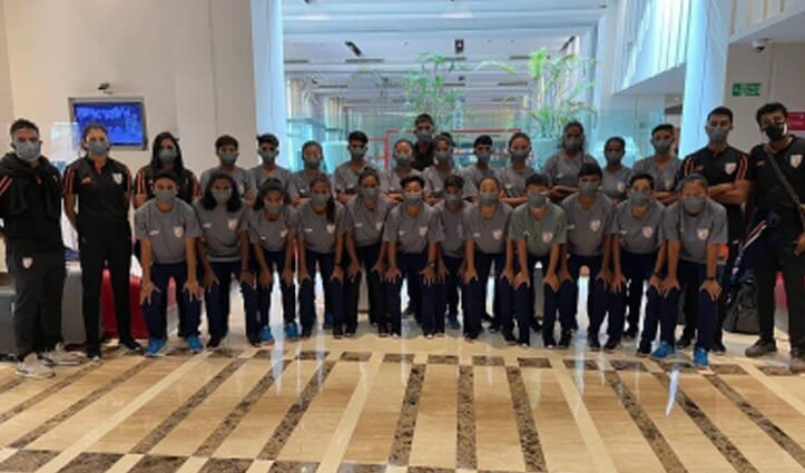 सैफ अंडर-19 महिला चैंपियनशिप : भारतीय फुटबॉल टीम ढाका के लिए रवाना