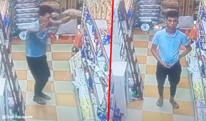 चोरी करने के बाद युवक को नजर आया CCTV, किया कुछ ऐसा, वीडियो वायरल