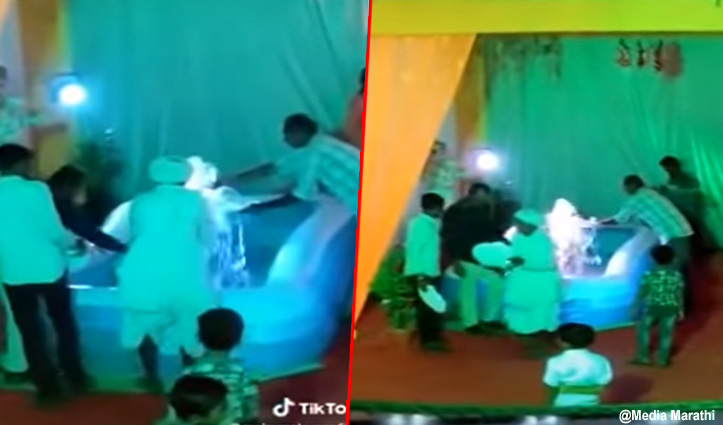 शादी में आए मेहमानों को धोने पड़ गए बर्तन, वायरल हुई वीडियो