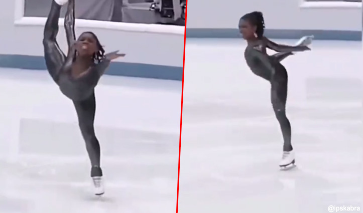 Viral Video:आइस स्केटिंग करते हुए लड़की ने किया कुछ ऐसा कि देखकर लोग रह गए दंग