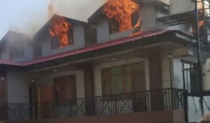 हिमाचल में मकान की ऊपरी मंजिल पर लगी आग, मकान मालिक जिंदा जला