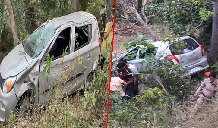 हिमाचल में दर्दनाक हादसाः तुनुहट्टी के पास खाई में गिरी कार, दो की मौत व दो घायल