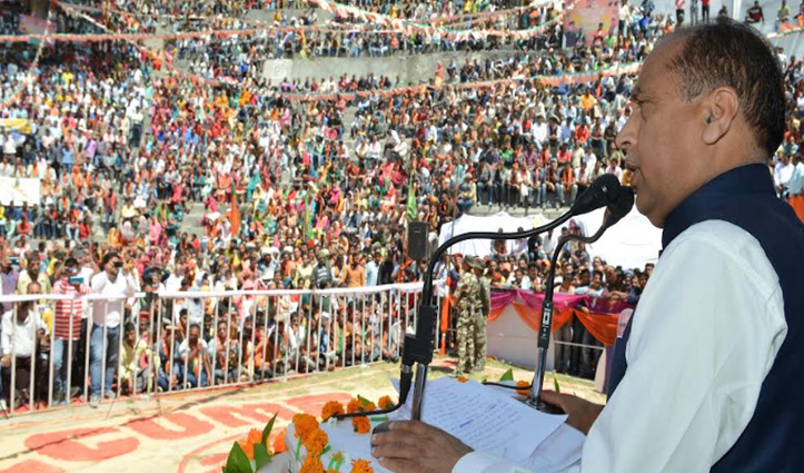 हिमाचल: सीएम जयराम ने चंबा में लगाई घोषणाओं की झड़ी, आप और कांग्रेस पर भी साधा निशाना