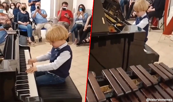5 साल के बच्चे ने बजाया ऐसा पियानो, सोशल मीडिया पर वीडियो हुई वायरल