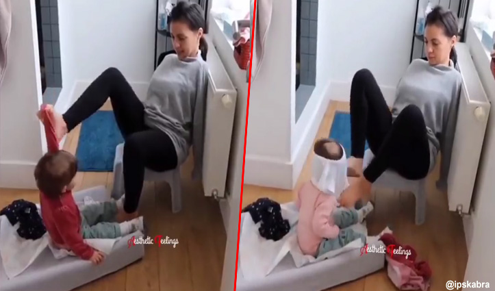 ये मां पैरों से करती है अपने बच्चे की देखभाल, भावुक कर देगी वायरल वीडियो