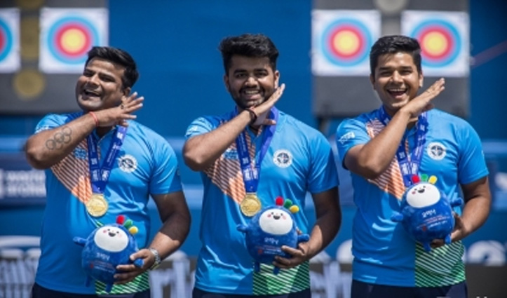 तीरंदाजी विश्व कप: भारतीय कंपाउंड टीम ने फ्रांस को हराकर जीता स्वर्ण पदक