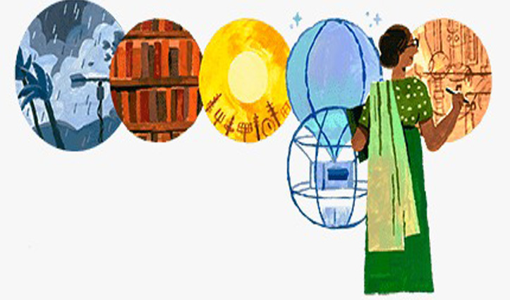 google doodle of Anna Mani