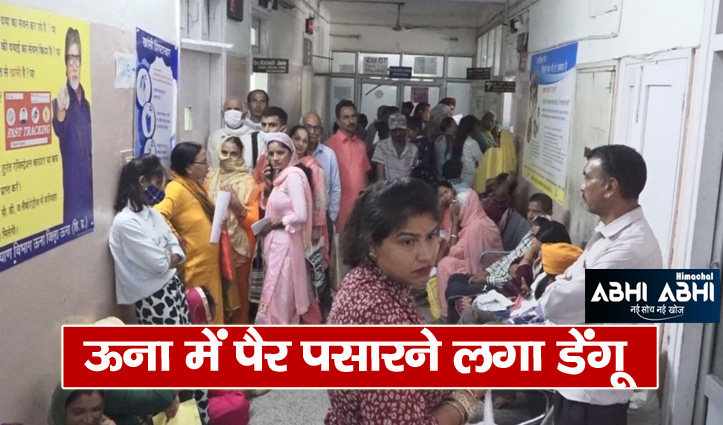 70 patients of dengue in 18 days in una distt