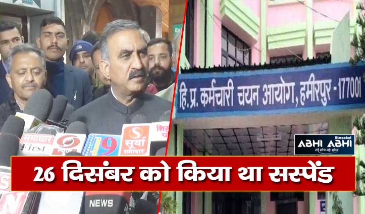 सीएम सुक्खू बोले: अगले दो माह में बहाल होगा HPSSC, शुरू होगी भर्ती प्रक्रिया