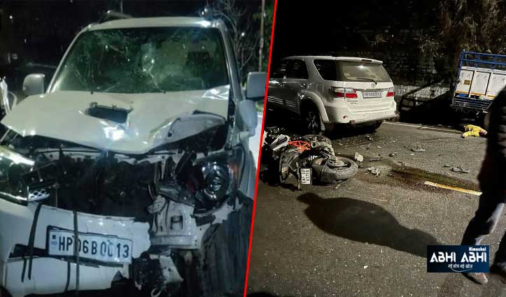 रामपुर में इंटक नेता की कार ने मारी बाइक को टक्कर , 2 युवकों की मौत
