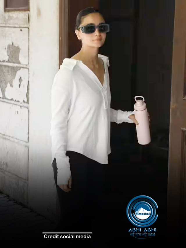 चिलचिलाती धूप में डबिंग करने निकलीं एक्ट्रेस आलिया भट्ट के कूल लुक्स ने खींचा ध्यान