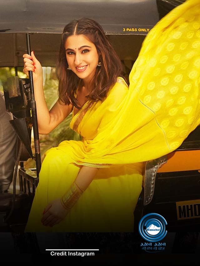 पीली साड़ी में क्या खूबसूरत लगीं सारा अली खान