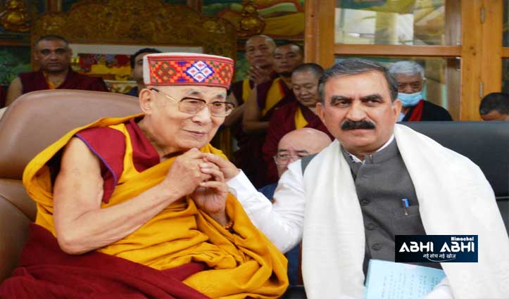 CM Greets His Holiness Dalai Lama ji