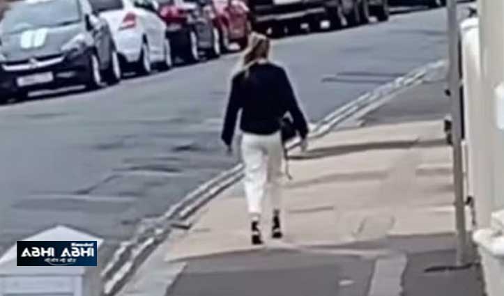 वीडियो: सड़क पर चलते हुए पत्थर बन गई महिला, लोग बोले टाइम ट्रैवल है