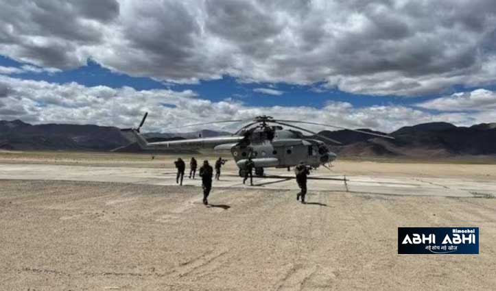 Nyoma Airfield in Eastern Ladakh