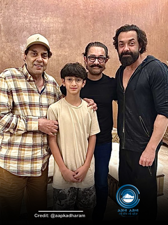 गदर 2 की सफलता के बीच देओल फैमिली से मिले आमिर खान, धर्मेंद्र ने की फोटो शेयर