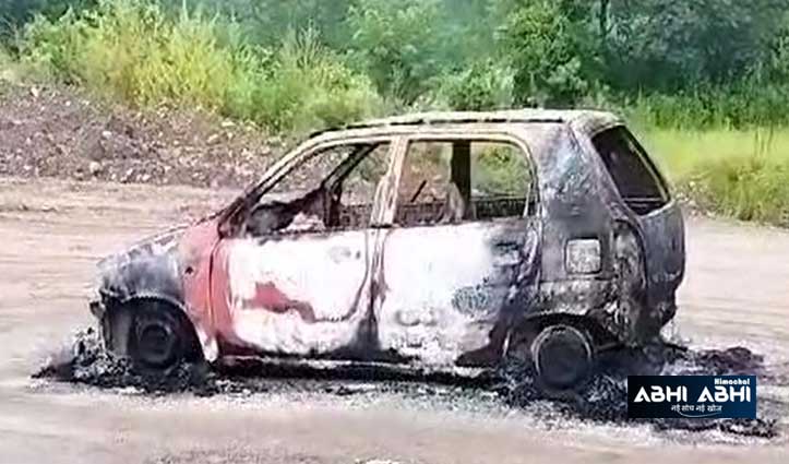 नूरपुर: कार चालक पर आधी रात को जानलेवा हमला कर गाड़ी जला दी, पुलिस जांच में जुटी