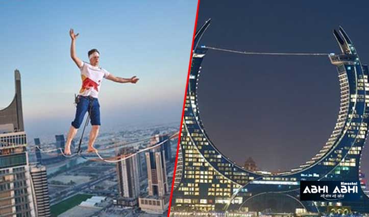red-bull-athelete-jaan-roose-walked-on-a-rope-at-the-hight-of-185-meter-in-qatar