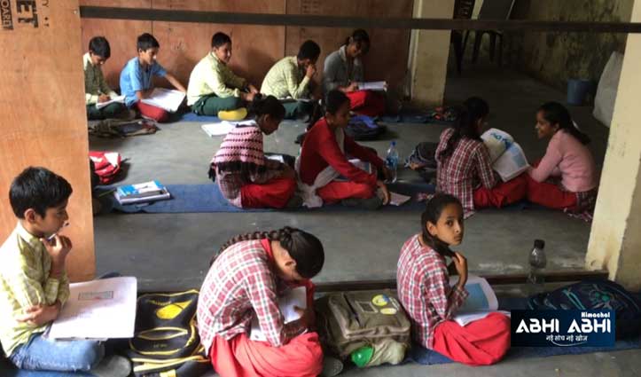 kuklah school students forced to study in kashmiri mata temple