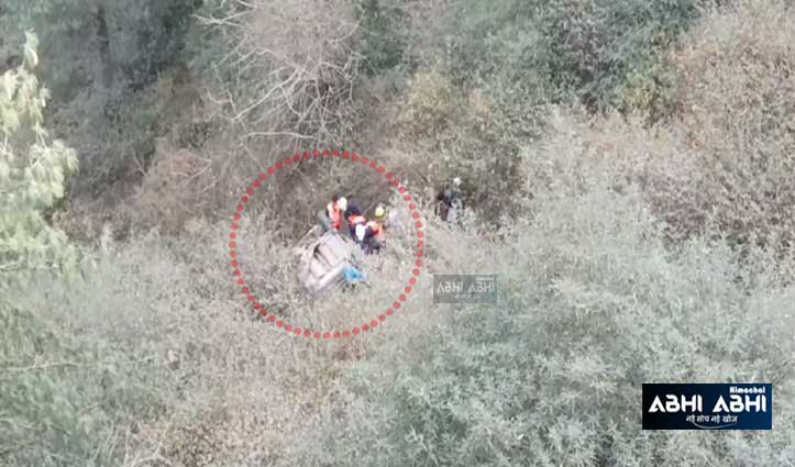 शिमला में ढली-भट्टाकुफर बाइपास पर खाई में गिरी कार, दो युवकों की गई जान