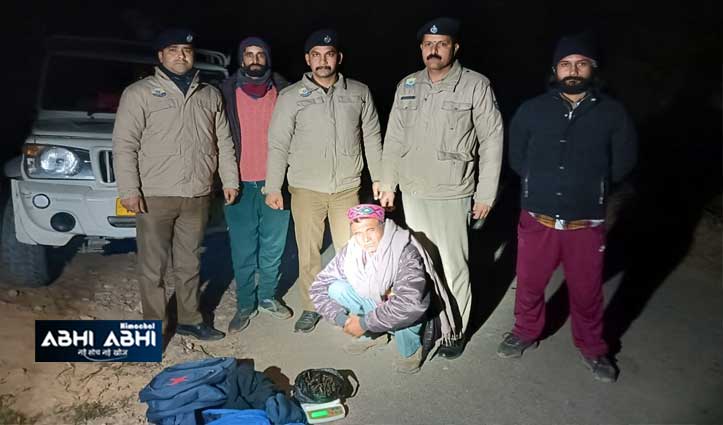 नूरपुर पुलिस ने नाका लगाकर पकड़ी 1 किलो 104 ग्राम चरस, 1 गिरफ्तार