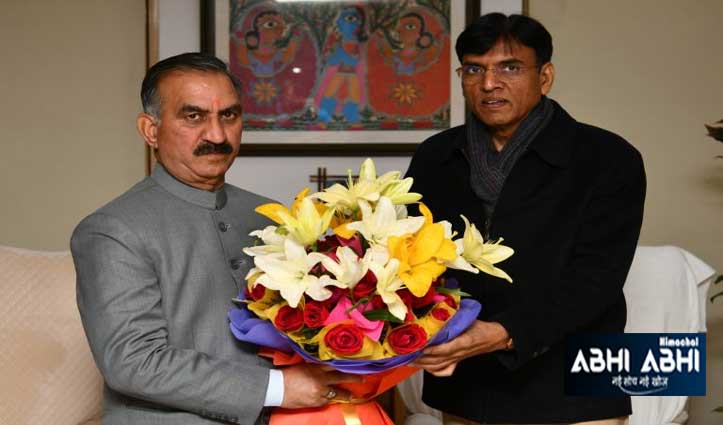 CM ने केंद्रीय स्वास्थ्य मंत्री से हमीरपुर के लिए मांगा राज्य कैंसर संस्थान