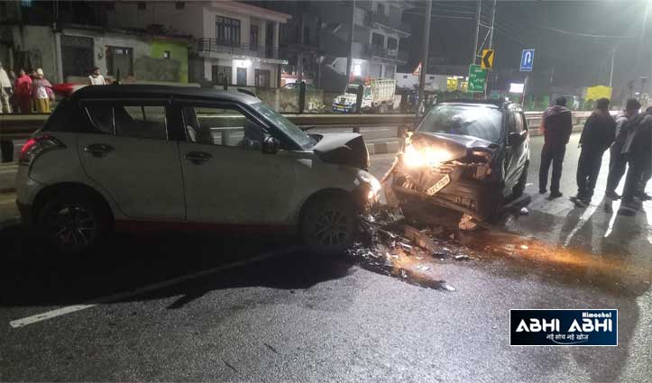 Accident: चंडीगढ़-मनाली नेशनल हाईवे पर कारों में भिड़ंत, 6 घायल; कार ड्राइवर पर मामला दर्ज