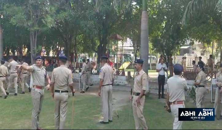 दलित -सवर्ण संगठन विवादः ऊना में लगी धारा-163, पुलिस छावनी बना एमसी पार्क