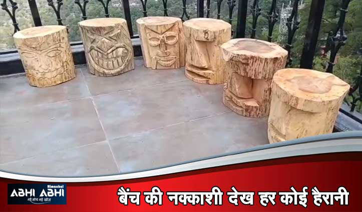 वेस्ट टू वंडर से नई पहल, एमसी शिमला ने जंगलों की बर्बाद लकड़ी से बनाए ये खूबसूरत बैंच