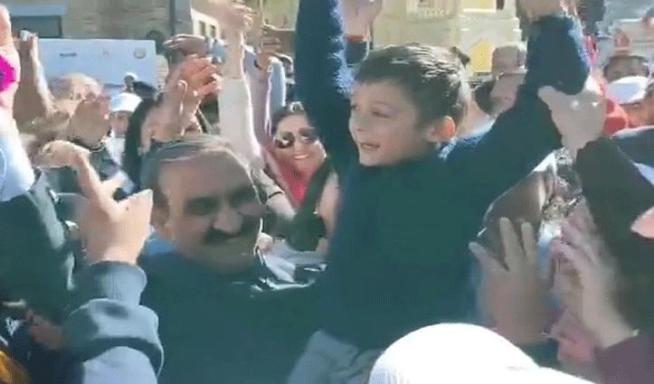 शिमला में रिज पर मनाया बाल दिवस, सीएम सुक्खू ने बच्चों के साथ डाली नाटी