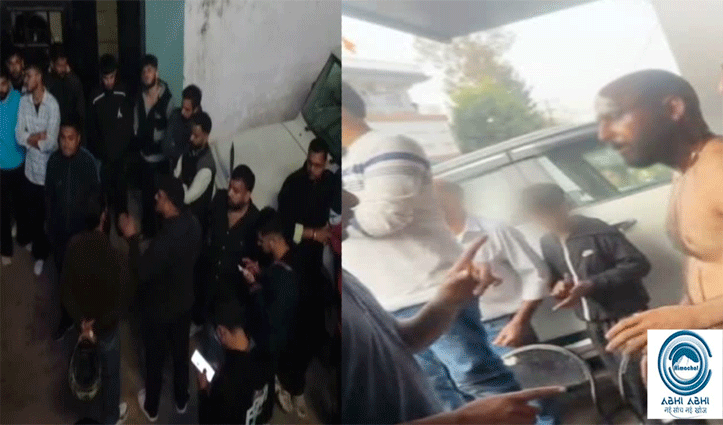 मंडी में नाबालिग को किडनैप करने का प्रयास, आरोपी के मुंह पर कालिख पोती- थाने में जोरदार हंगामा