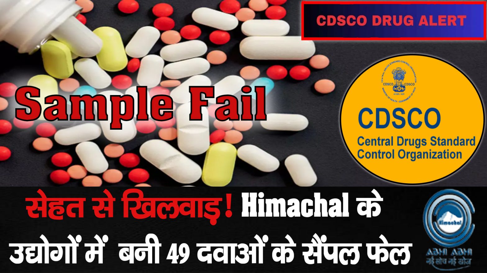 CDSCO / DrugAlert / NSQDrugs /CMSukhu / HimachalPradesh