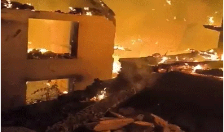 मणिकर्ण के उपली डढ़ेई गांव में आग, देवता का भंडार-सराय व 2 मकान हुए राख