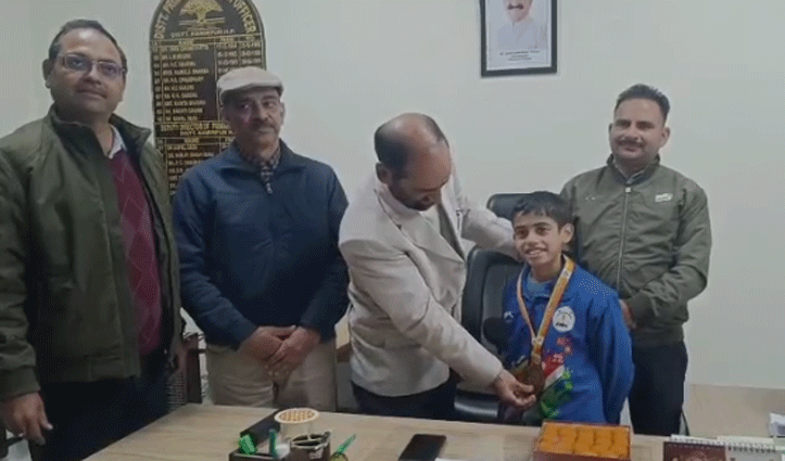हमीरपुर के पुलकित ठाकुर ने नेशनल स्कूली गेम्स में कुराश अंडर-14 में जीता गोल्ड