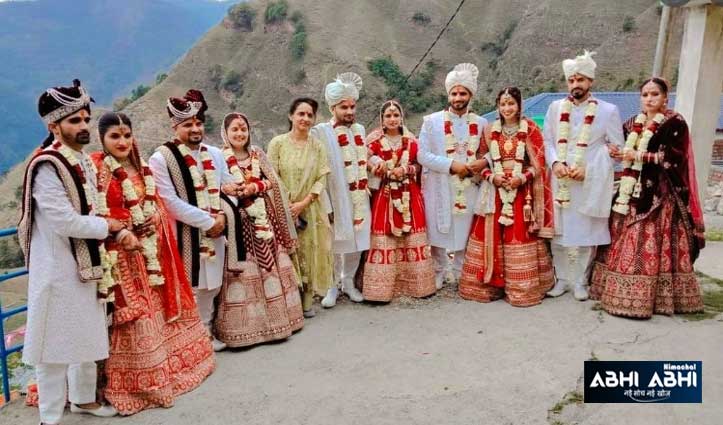 जौनसारी परंपरा: एक ही मंडप में हुई पांच भाइयों की शादी, बारात लेकर पहुंचीं दुल्हनें