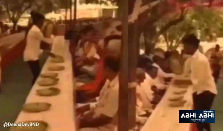 भंडारे में इस युवक ने दिखाया अपना अनोखा टैलेंट, देखकर हर कोई रह गया दंग