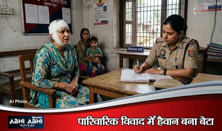सिरमौर: क्यारदा गांव में बेटे और बहू ने मां पर बोला ह#मला, लोहे के दराट से वार कर किया घायल