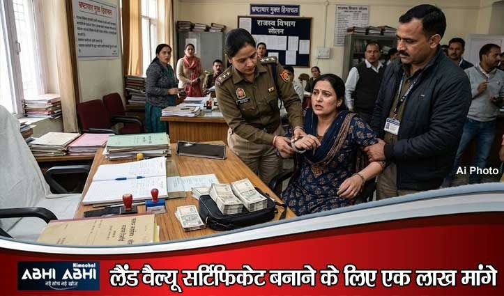 बरोटीवाला में ₹1 लाख रिश्वत लेते महिला पटवारी रंगे हाथ गिरफ्तार, विजिलेंस का बड़ा एक्शन