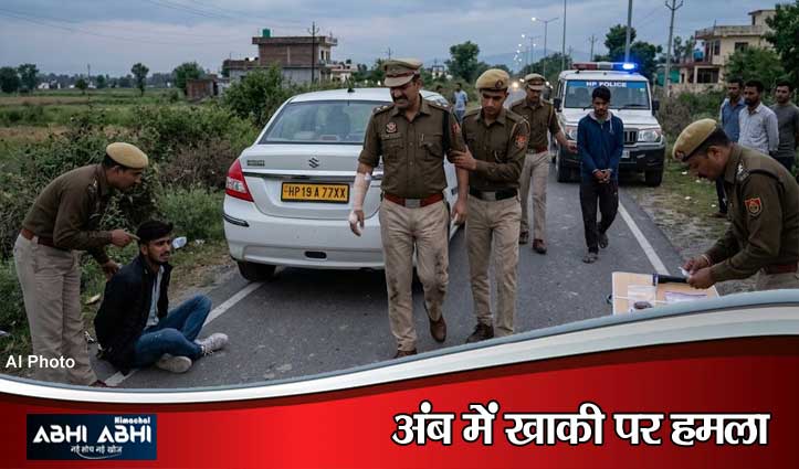 ऊना में नशा तस्करों का दुस्साहस: पुलिस टीम पर चढ़ाई गाड़ी, एसएचओ घा#यल- दो गिरफ्तार